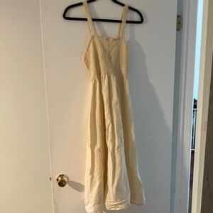 J. Crew Cream Midi Dress
